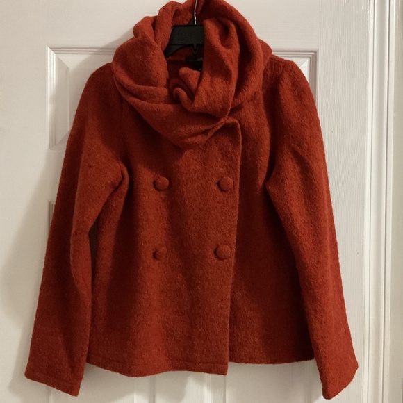 Women’s Willi Smith Boiled Wool Double-breasted Shawl Collar Jacket, M - Picture 1 of 7